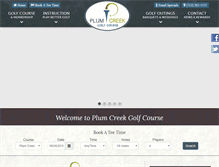 Tablet Screenshot of plumcreekgolf.com